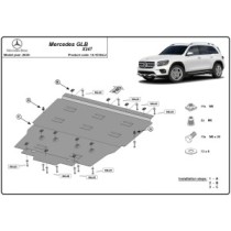 Aluminum protection sous moteur et de la boîte de vitesse Mercedes GLB