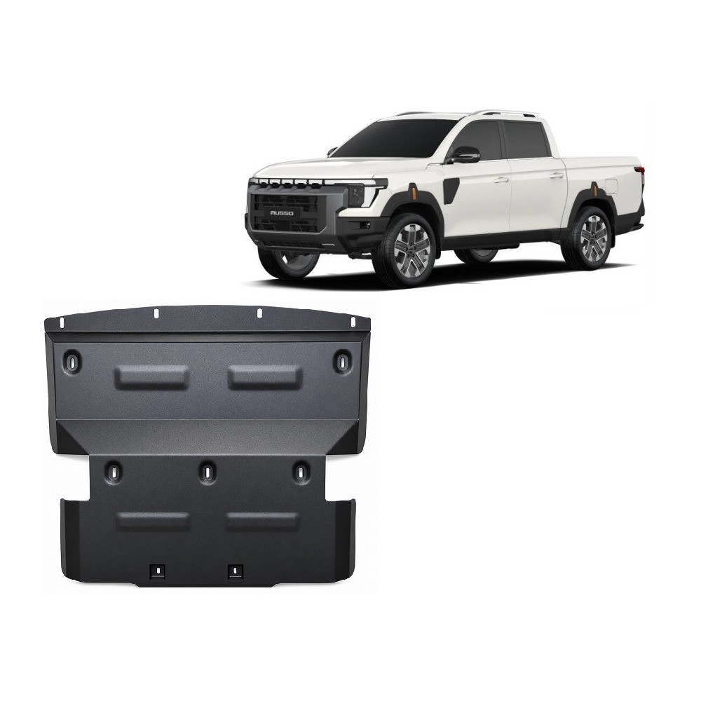 Protection sous moteur et de la radiateur KGM Musso