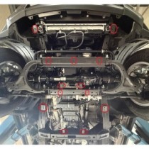 Protection sous moteur et de la radiateur KGM Musso