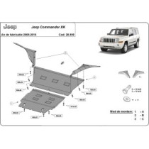 Protection sous moteur et de la boîte de vitesse Jeep Commander