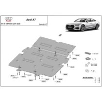 Protection sous moteur et de la radiateur Audi A7