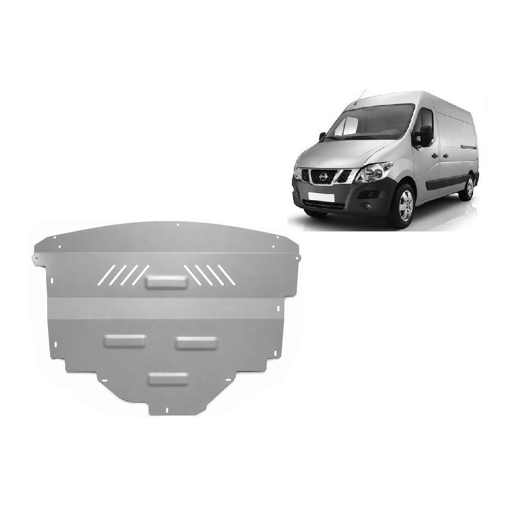 Protection sous moteur et de la boîte de vitesse Nissan NV400 - Aluminium