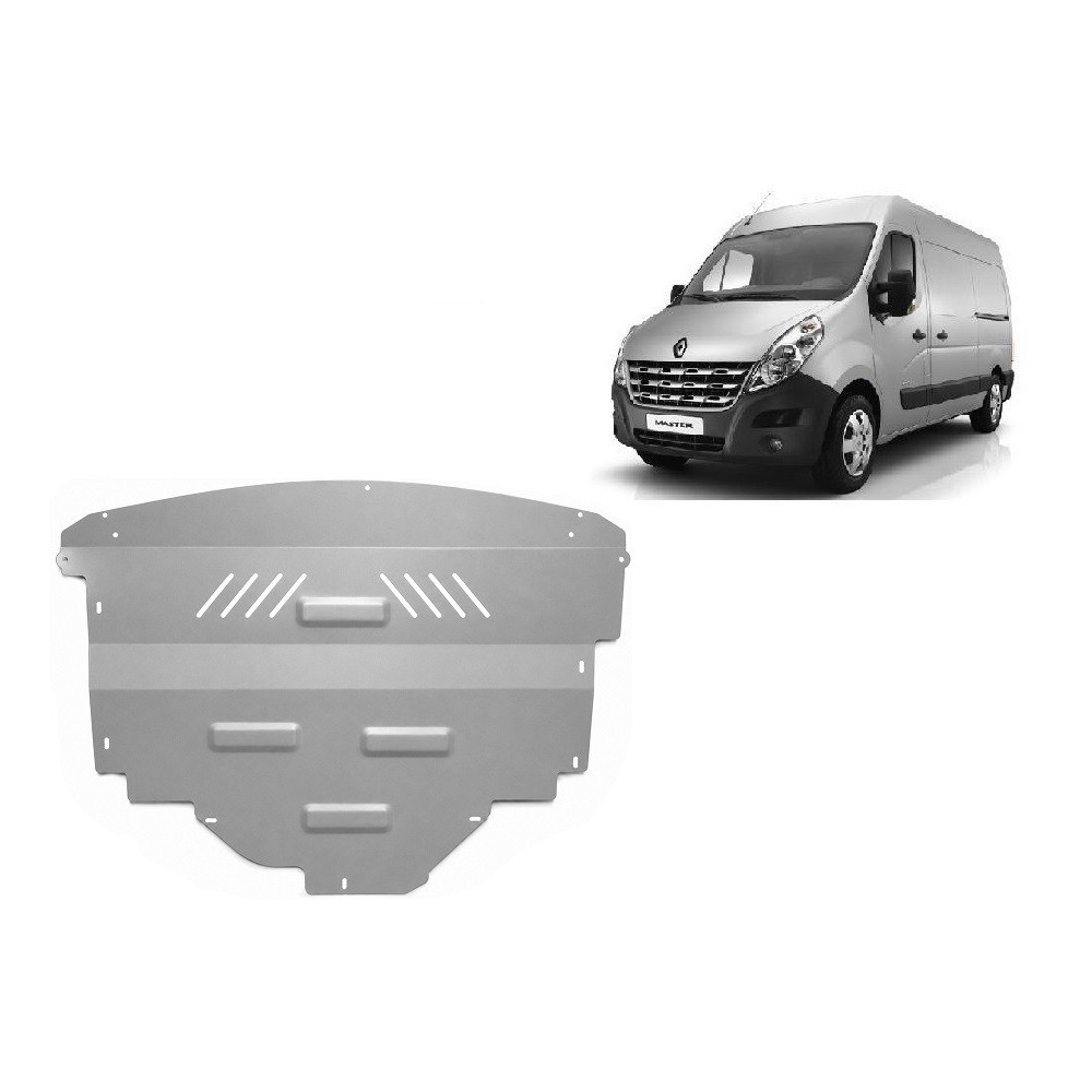 Protection sous moteur et de la boîte de vitesse Renault Master - Aluminium