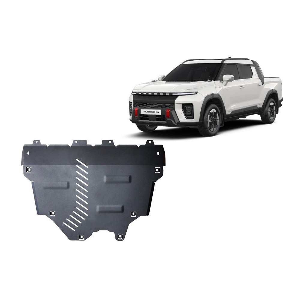 Protection sous moteur et de la radiateur KGM Musso EV