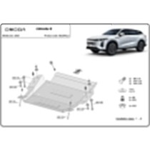 Aluminium protection du différentiel Omoda 9