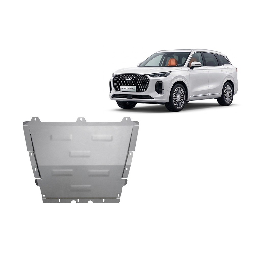 Protection sous moteur et de la boîte de vitesse Chery Tiggo 9 - Aluminium