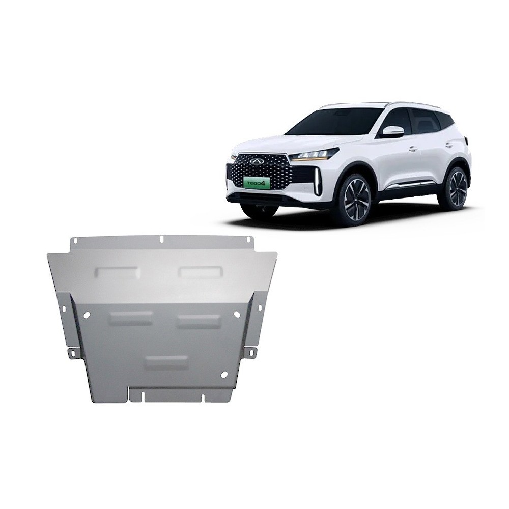 Protection sous moteur et de la boîte de vitesse Chery Tiggo 4 - Aluminium