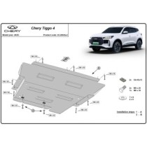 Protection sous moteur et de la boîte de vitesse Chery Tiggo 4 - Aluminium