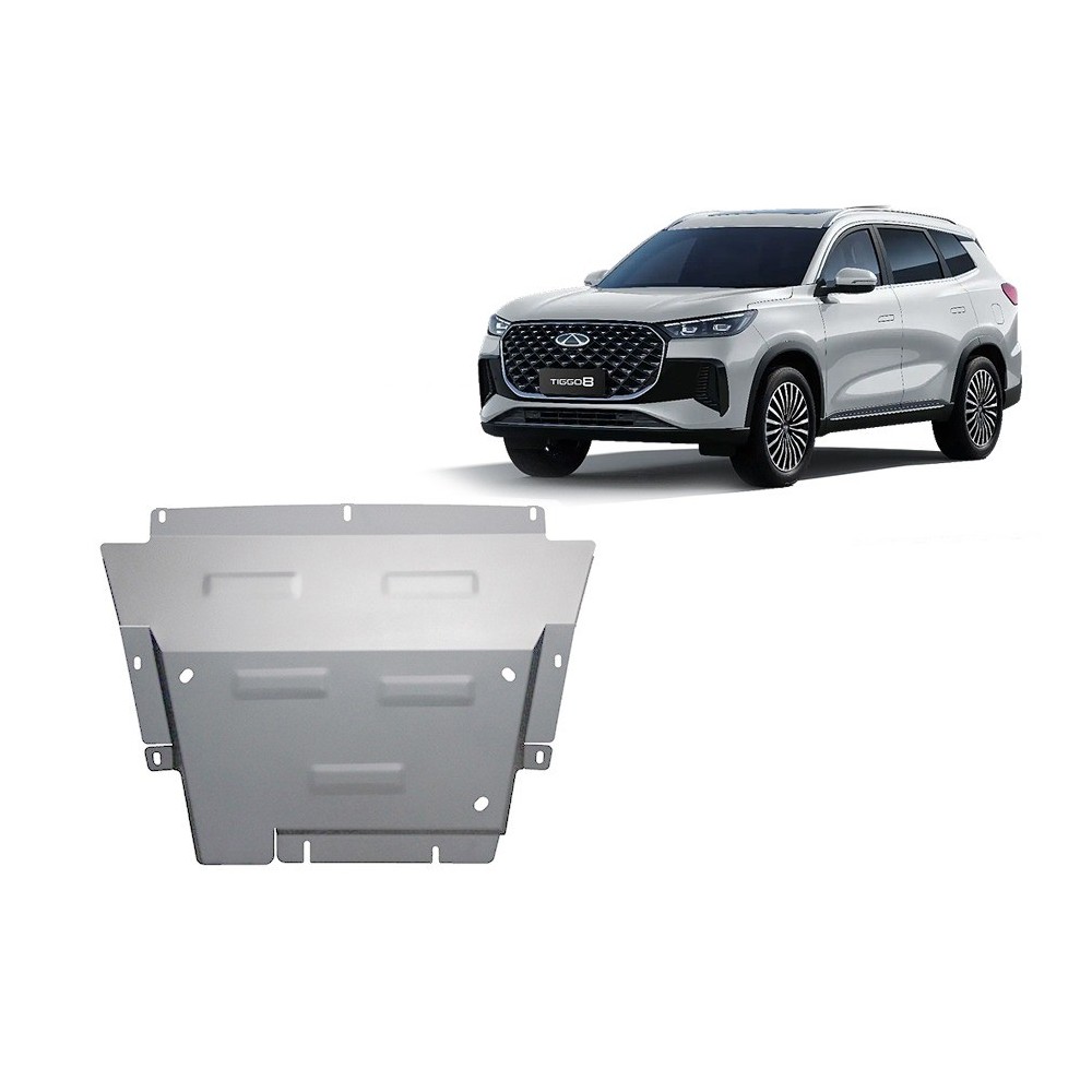 Protection sous moteur et de la boîte de vitesse Chery Tiggo 8 - Aluminium