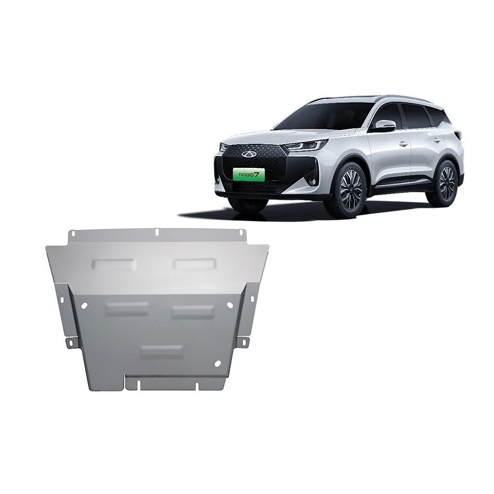 Protection sous moteur et de la boîte de vitesse Chery Tiggo 7 - Aluminium