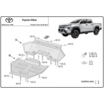 Protection Sous Moteur Toyota Hilux - Aluminium