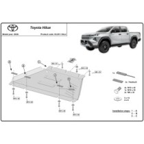 Aluminium protection de la boîte de vitesse Toyota Hilux