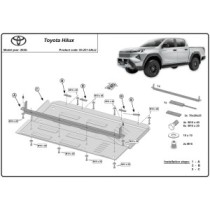 Protection du différentiel Toyota Hilux - Aluminium