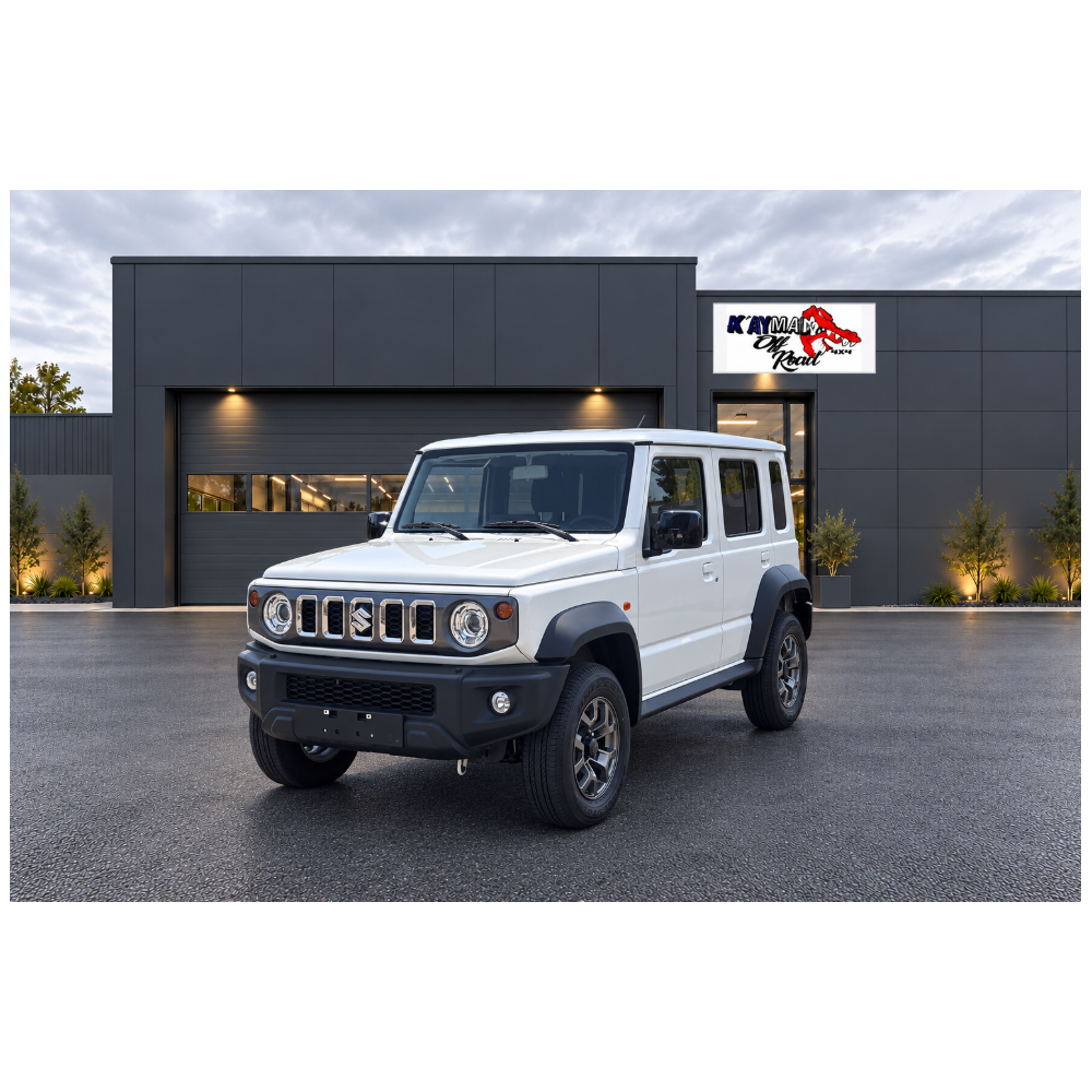 Suzuki Jimny GLX 5 portes, 1,5 l essence, 105 ch, boîte manuelle à 5 vitesses – 4x4 utilitaire 2 places – Blanc Arctique Perlé