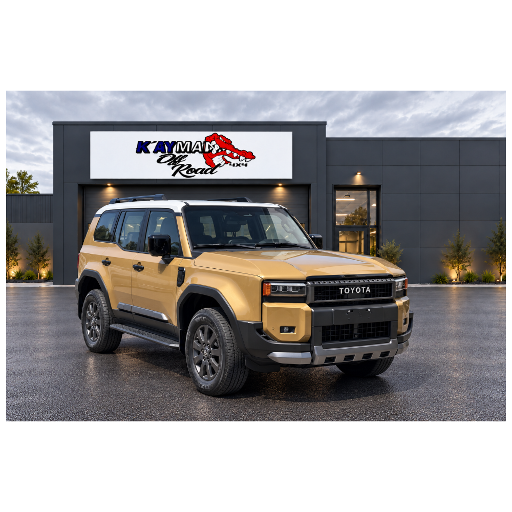 Toyota Land Cruiser Prado 250 Adventure 2026 – 2.4 Turbo Essence 267 ch BVA – Sable / Toit Blanc