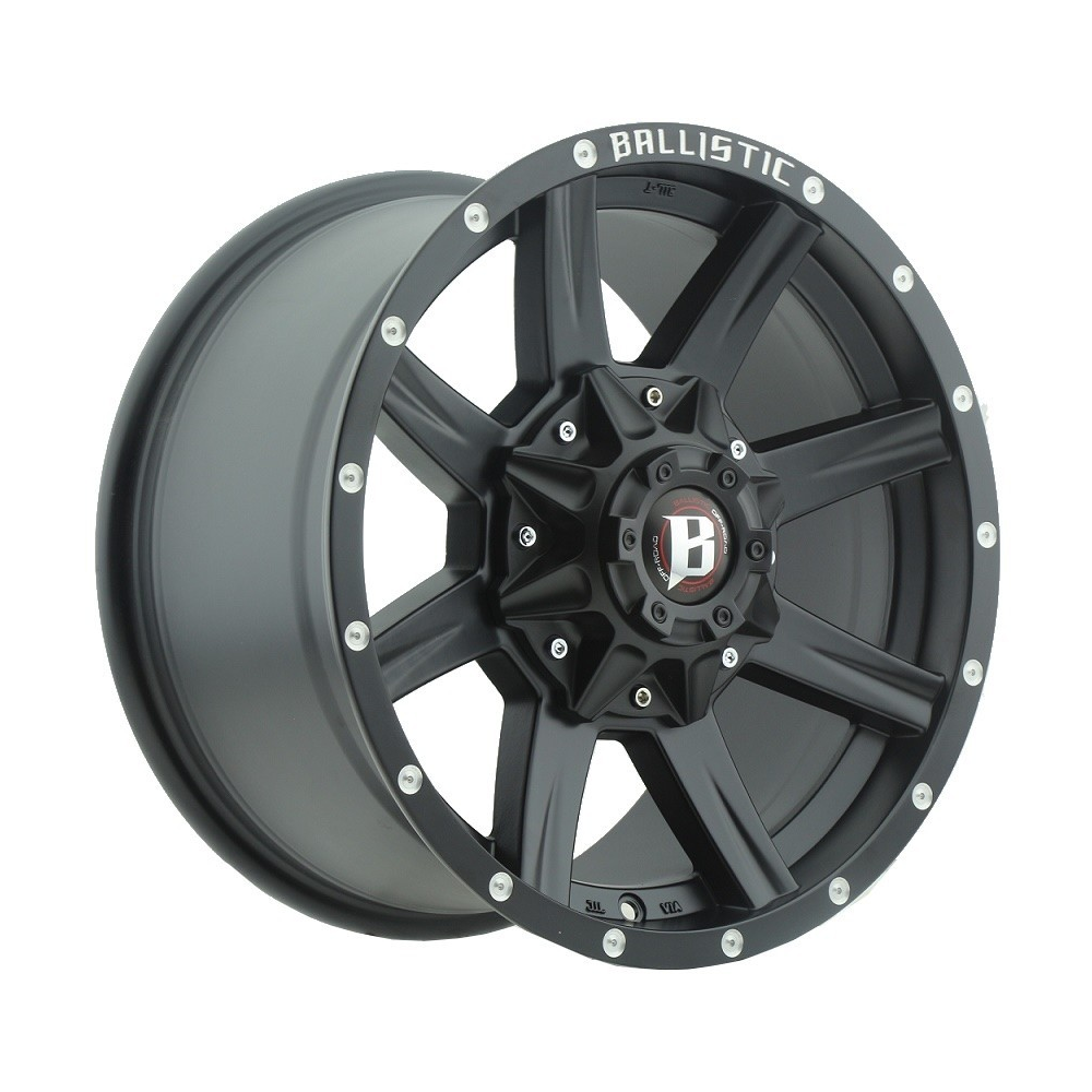 Jante alu 17" BALLISTIC noire 6x139.7 – Style et robustesse