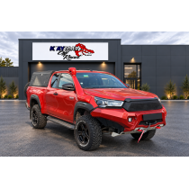 Toyota Hilux Invincible Extra Cab 2.8 D-4D 204 ch BVA – Préparé Raid / Overland – Orange – 2021
