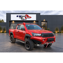 Toyota Hilux Invincible Extra Cab 2.8 D-4D 204 ch BVA – Préparé Raid / Overland – Orange – 2021
