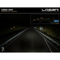 Phare LED Lazer Carbon-2 Drive : Puissance et Design LAZER