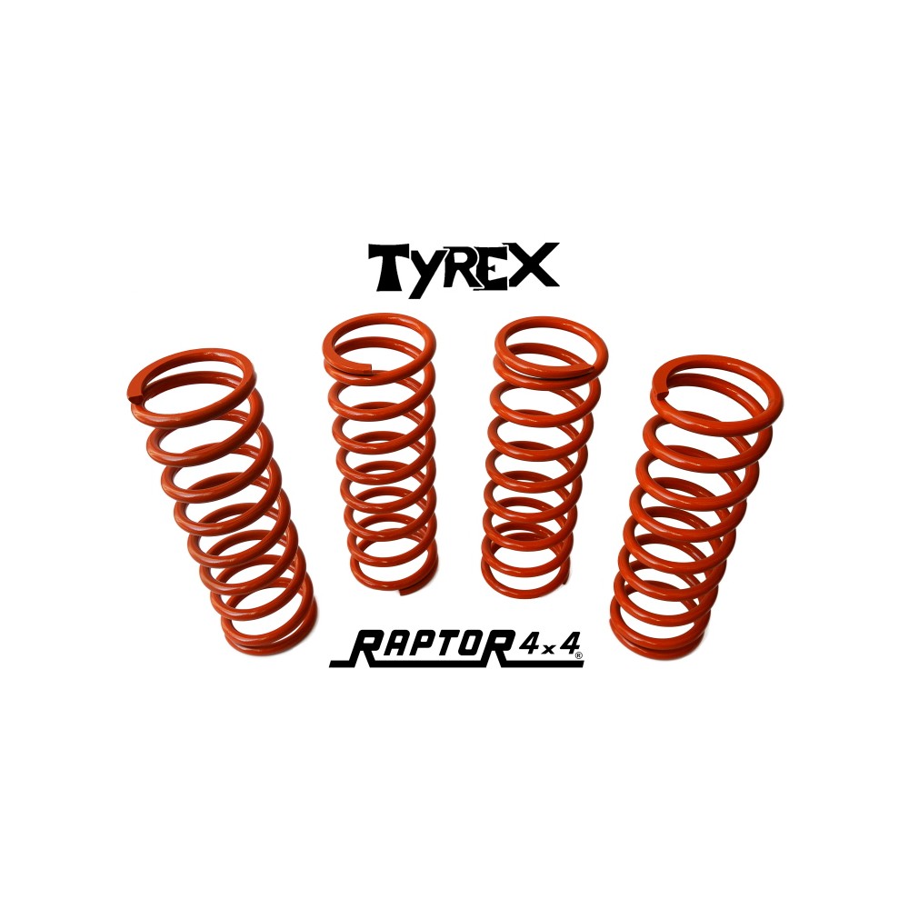 Paire de ressorts arrières + 5cm orange pour Land Rover Defender 90, Discovery I, RRC