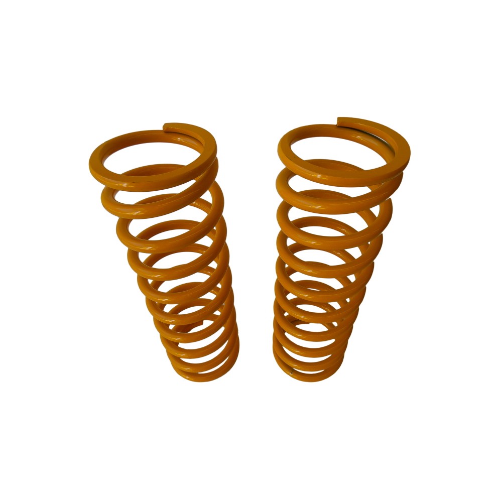 Paire de ressorts avants +7,5cm jaune pour Land Rover Defender/Discovery 1/RRC