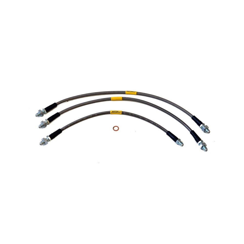 KIT CONDUITE DE FREIN SURDIMENSIONNÉE + 5 CM DEFENDER JUSQU'À 2004