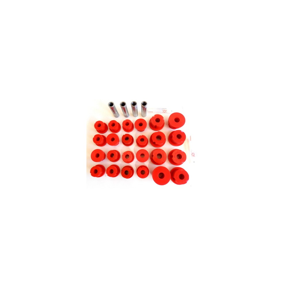 KIT COMPLET SILENT BLOC POLYURETHANE ROUGE POUR SUZUKI SAMURAI