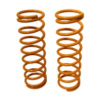 Paire de ressorts super trial avants +5cm jaune pour Land Rover Defender/Discovery 1 et 2/RRC
