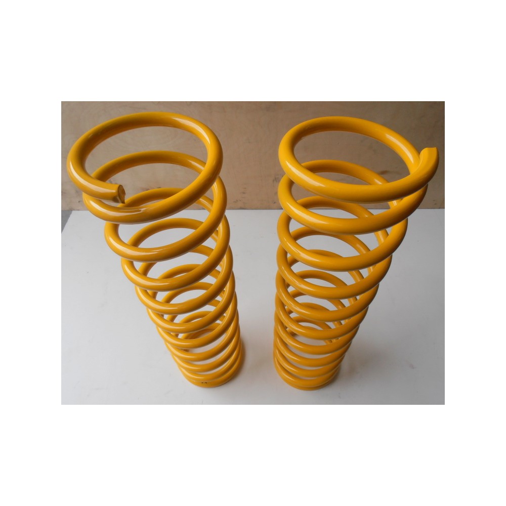PAIRE DE RESSORTS DE TOYOTA ARRIERE +5 CM JAUNE KZJ/LJ PHARES CARRÉS