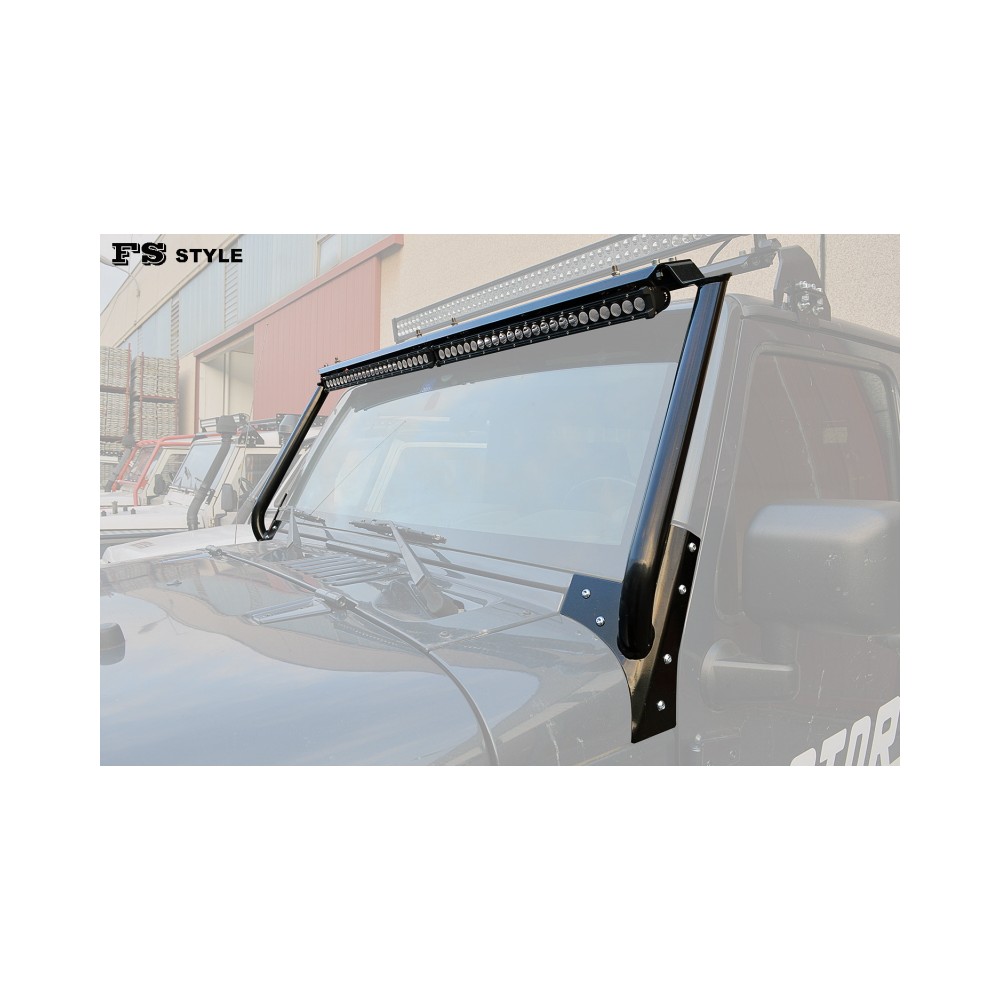 SUPPORT DE BARRE DE LED TUBULAIRE AVANT POUR JEEP WRANGLER JK