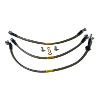 KIT DE 3 FLEXIBLES DE FREIN +10 CM POUR SUZUKI JIMNY