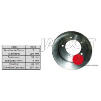 DISQUE de FREIN Avant (L'unité)