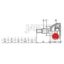  JOINT HOMOCINETIQUE / TETE de CARDAN