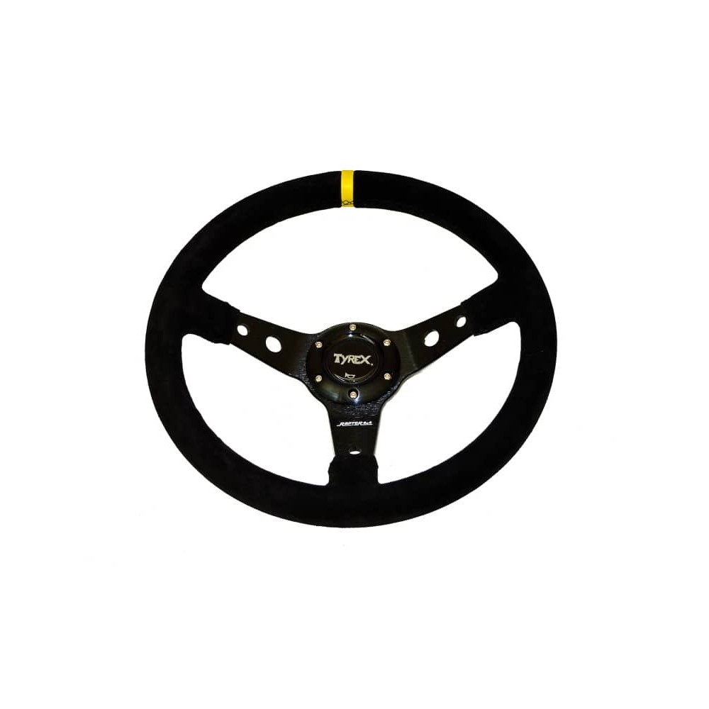 VOLANT RAPTOR 4X4 BY TYREX 14 " , 35cm EN PEAU RETOURNEE
