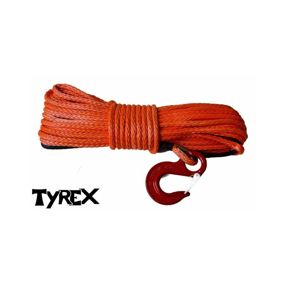 KIT DE CORDE DE TREUIL SYNTHÉTIQUE 28M 8mm (rupture 5720 kgs)
