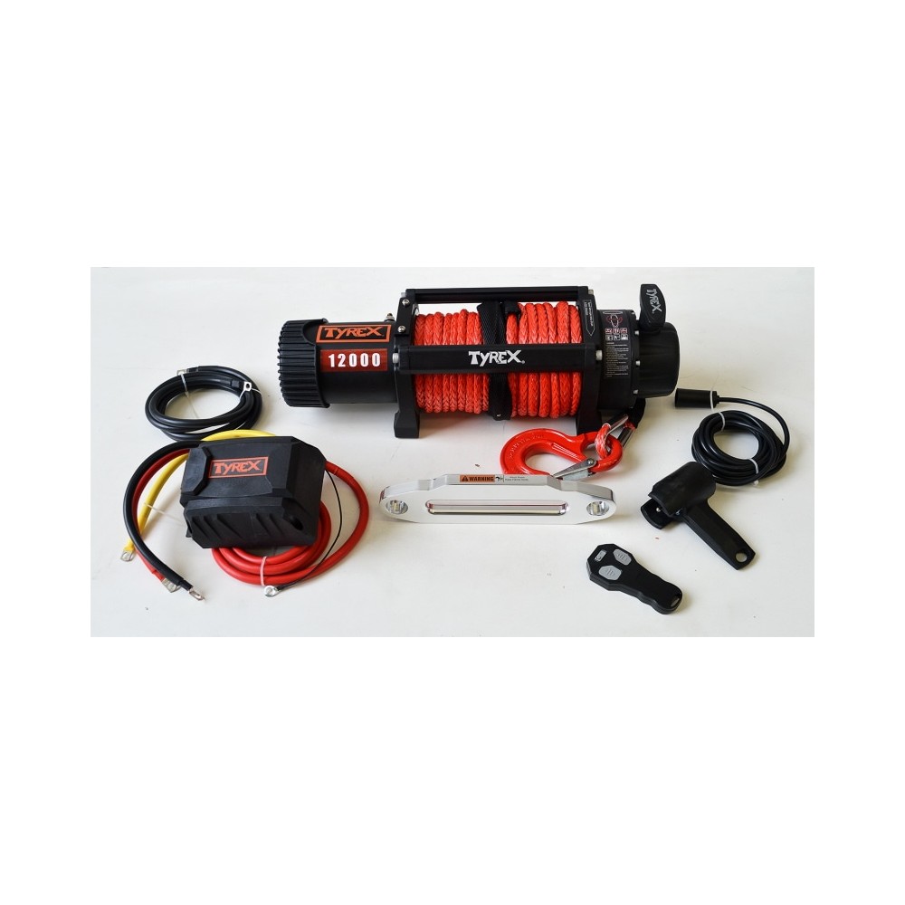 TREUIL TYREX BLACK SERIE 12000LB/5400KG CORDE SYNTHETIQUE