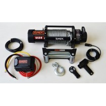 TREUIL TYREX 9500 LB CÂBLE D'ACIER 12V SÉRIE NOIRE
