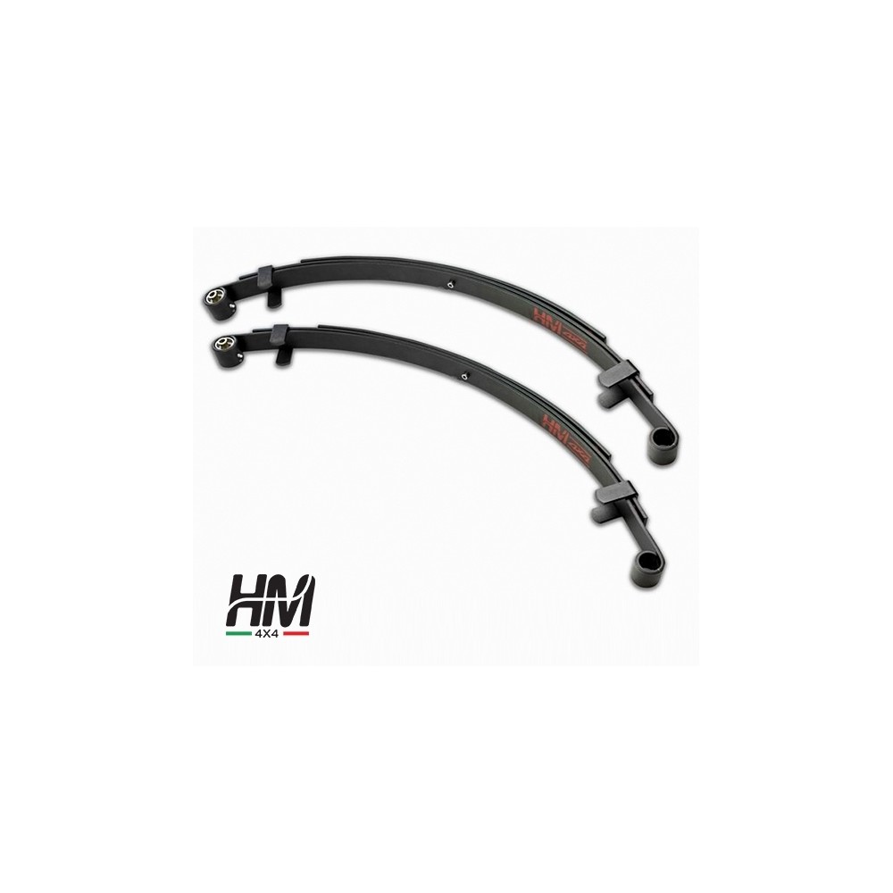 Paire de lames de ressort avant +5cm Suzuki Samurai et SJ avec rotule