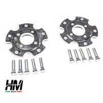 Paire de flasques pour adaptation disques de freins arrière Suzuki