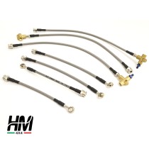 Kit 7 durites de frein avec purge pour Nissan Patrol GR Y61 plus 10 cms