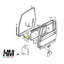 Paire de sangles caoutchouc de portières Suzuki Samurai et Sj