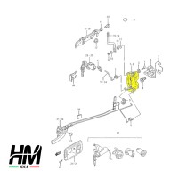 Mécanisme de fermeture de porte gauche Suzuki Samurai et Sj