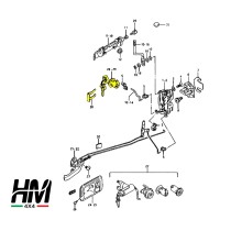 Cylindre de serrure de porte droite Suzuki Samurai et Sj