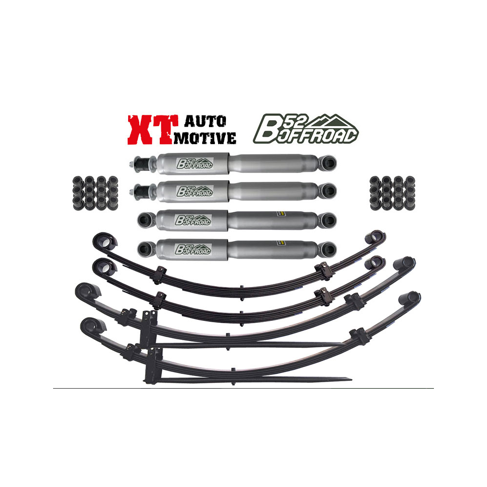 KIT DE LEVAGE XT AUTOMOBILE / B52 OFFROAD + 5 CM POUR TOYOTA HILUX AVEC LAMES DE RESSORTS AVANT ET ARRIÈRE