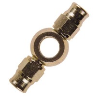 Banjo double 5095 GOODRIDGE pour durite 6003 acier zingué