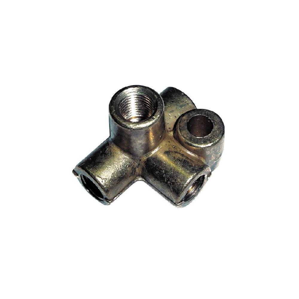 Té femelle 4 voies avec fixation 2204 GOODRIDGE laiton