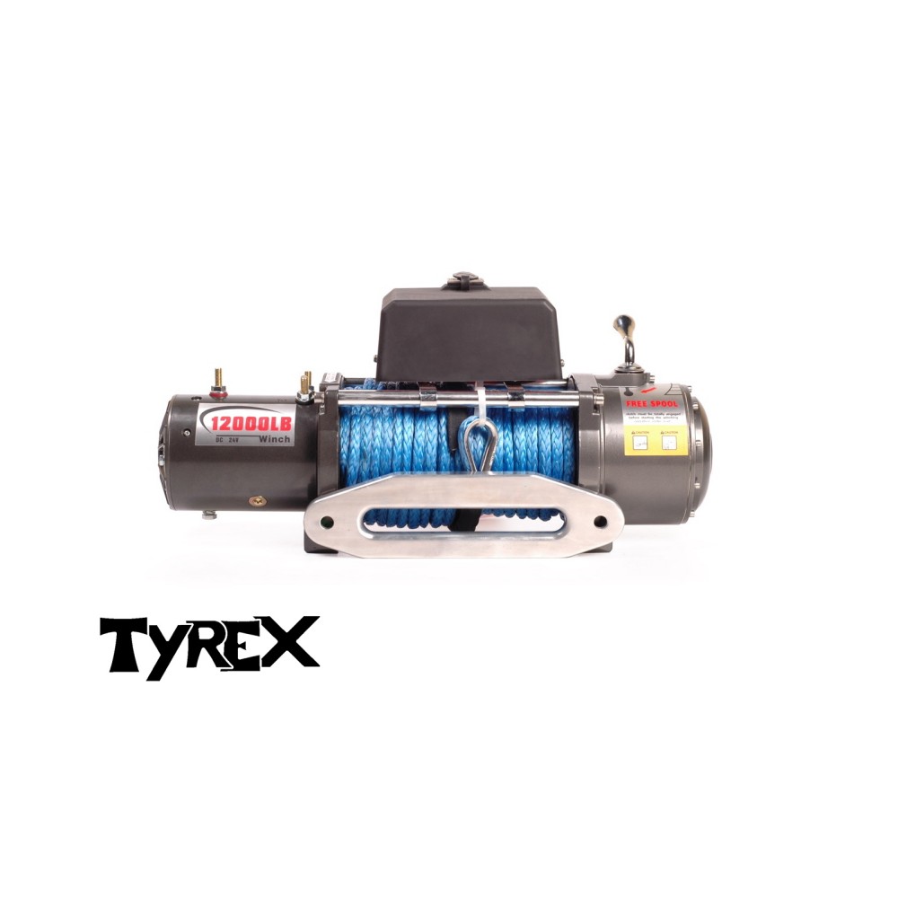 TREUIL TYREX 12000LB/5400KG 12V CORDE SYNTHETIQUE