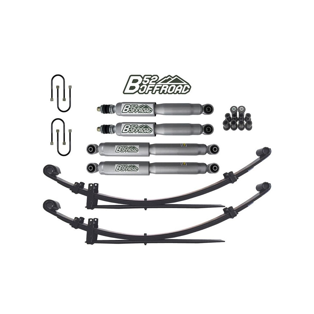Kit de Réhausse B52 Tout-Terrain +5 cm pour Nissan Navara Pick-Up D22 : Puissance et Élévation en Terrain Difficile Kit de Réhausse B52 Tout-Terrain +5 cm pour Nissan Navara Pick-Up D22 : Puissance et Élévation en Terrain Difficile