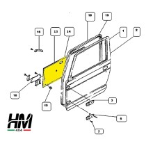 PAIRE DE PANNEAUX DE PORTE AVANT EN ALUMINIUM POUR SUZUKI SAMURAI ET SJ