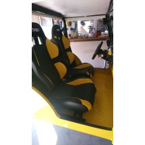 SIEGE TYREX SPORT SKY NOIR ET JAUNE